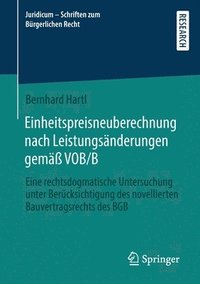 bokomslag Einheitspreisneuberechnung nach Leistungsänderungen gemäß VOB/B