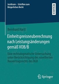 bokomslag Einheitspreisneuberechnung nach Leistungsnderungen gem VOB/B