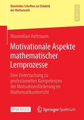bokomslag Motivationale Aspekte mathematischer Lernprozesse