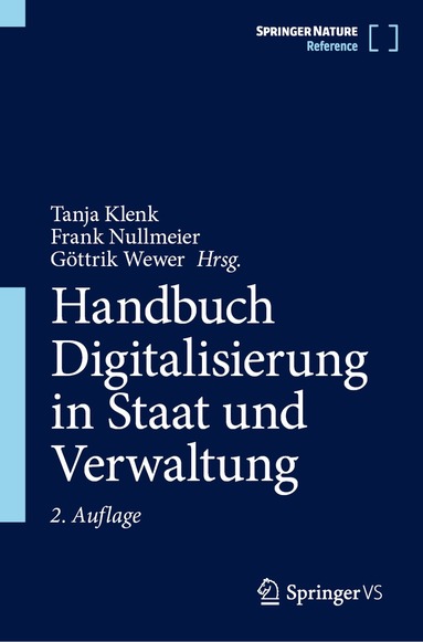Tanja Klenk, Frank Nullmeier, Göttrik Wewer - Handbuch Digitalisierung in Staat und Verwaltung, Inbunden