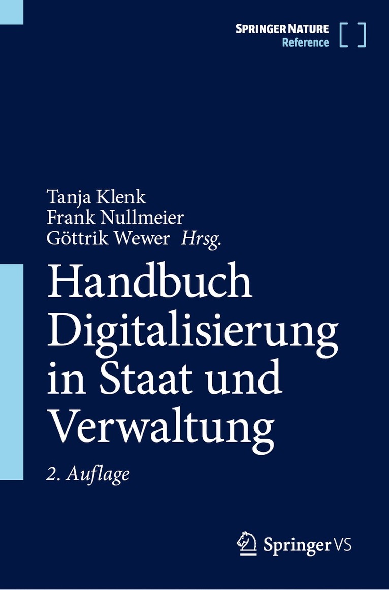 Tanja Klenk, Frank Nullmeier, Göttrik Wewer - Handbuch Digitalisierung in Staat und Verwaltung, Inbunden
