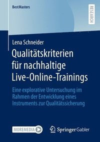 bokomslag Qualittskriterien fr nachhaltige Live-Online-Trainings