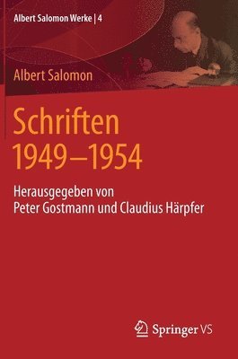 Schriften 1949 - 1954 1