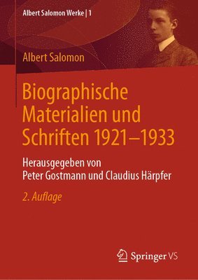 bokomslag Biographische Materialien und Schriften 1921-1933