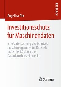 bokomslag Investitionsschutz fr Maschinendaten