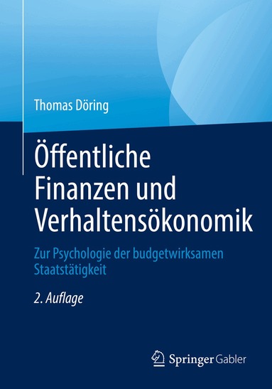 Thomas Döring - Öffentliche Finanzen und Verhaltensökonomik, Häftad