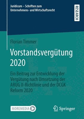bokomslag Vorstandsvergütung 2020