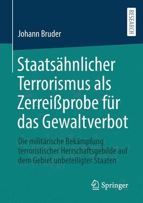 bokomslag Staatshnlicher Terrorismus als Zerreiprobe fr das Gewaltverbot