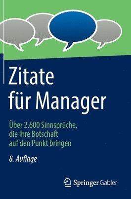 bokomslag Zitate für Manager