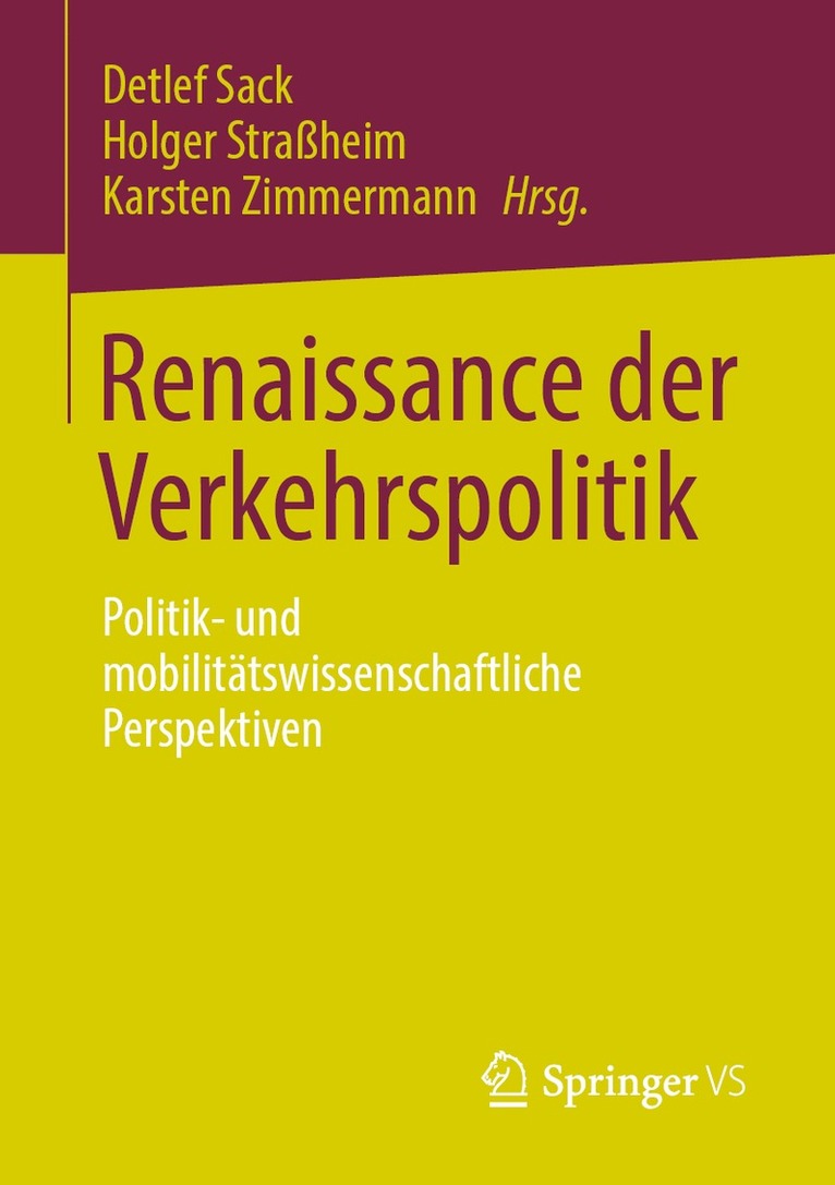 Renaissance der Verkehrspolitik 1