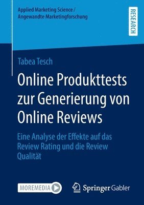 bokomslag Online Produkttests zur Generierung von Online Reviews