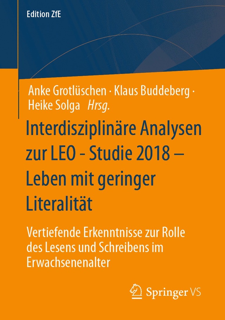 Interdisziplinre Analysen zur LEO - Studie 2018  Leben mit geringer Literalitt 1