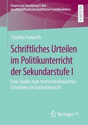 bokomslag Schriftliches Urteilen im Politikunterricht der Sekundarstufe I