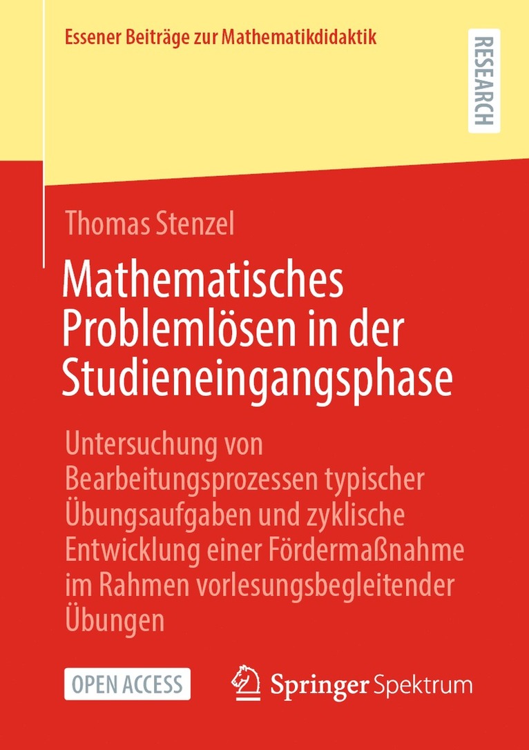 Thomas Stenzel - Mathematisches Problemlösen in der Studieneingangsphase, Häftad
