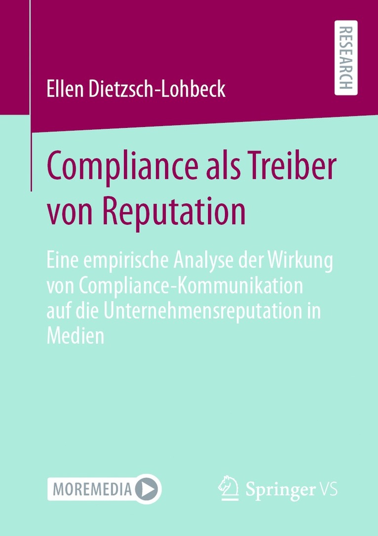 Ellen Dietzsch-Lohbeck - Compliance als Treiber von Reputation, Häftad
