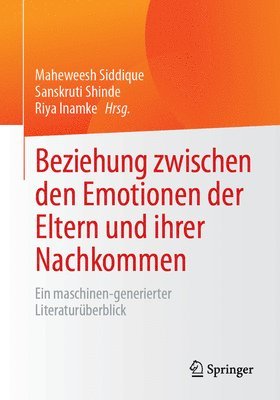 bokomslag Beziehung zwischen den Emotionen der Eltern und ihrer Nachkommen