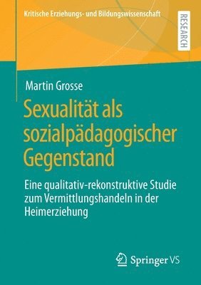 bokomslag Sexualitt als sozialpdagogischer Gegenstand