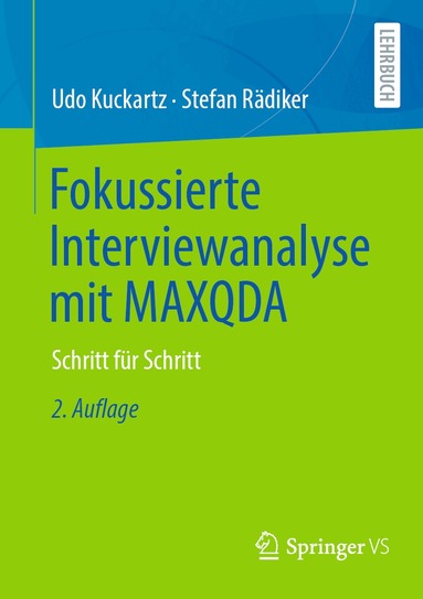 Udo Kuckartz, Stefan Rädiker - Fokussierte Interviewanalyse mit MAXQDA, Häftad