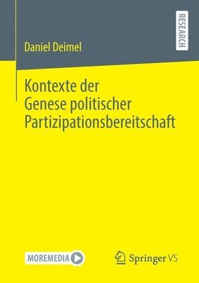 bokomslag Kontexte der Genese politischer Partizipationsbereitschaft