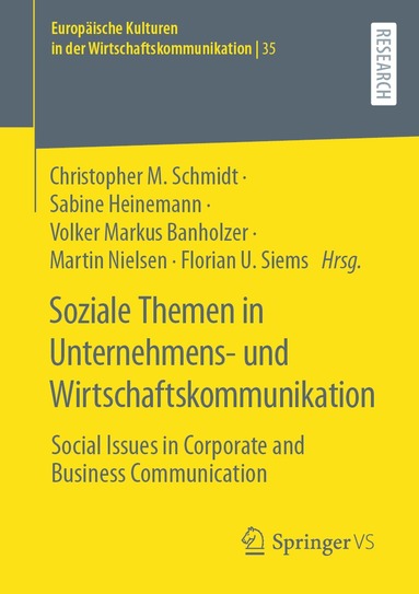 Christopher M. Schmidt, Sabine Heinemann, Volker Markus Banholzer, Martin Nielsen, Florian U. Siems - Soziale Themen in Unternehmens- und Wirtschaftskommunikation, Häftad