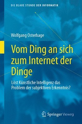 bokomslag Vom Ding an sich zum Internet der Dinge