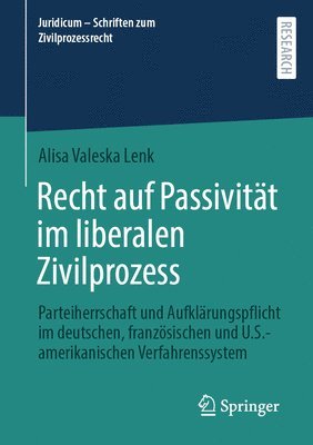 bokomslag Recht auf Passivitt im liberalen Zivilprozess