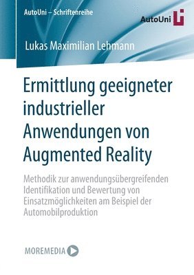 bokomslag Ermittlung geeigneter industrieller Anwendungen von Augmented Reality