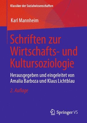 bokomslag Schriften zur Wirtschafts- und Kultursoziologie