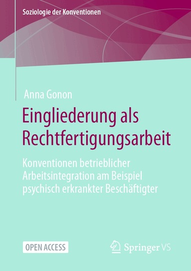 Anna Gonon - Eingliederung als Rechtfertigungsarbeit, Häftad