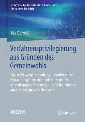 bokomslag Verfahrensprivilegierung aus Grnden des Gemeinwohls