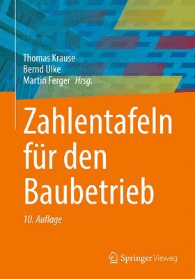 bokomslag Zahlentafeln fr den Baubetrieb