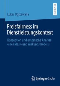 bokomslag Preisfairness im Dienstleistungskontext