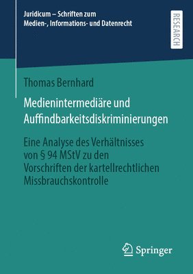 bokomslag Medienintermediäre und Auffindbarkeitsdiskriminierungen