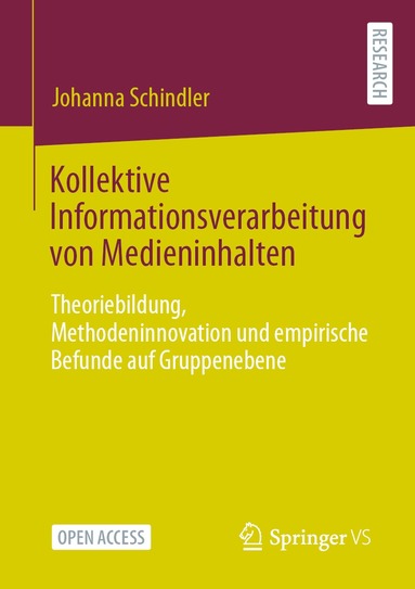 Johanna Schindler - Kollektive Informationsverarbeitung von Medieninhalten, Häftad