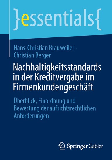 Hans-Christian Brauweiler, Christian Berger - Nachhaltigkeitsstandards in der Kreditvergabe im Firmenkundengeschäft, Häftad