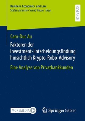 bokomslag Faktoren der Investment-Entscheidungsfindung hinsichtlich Krypto-Robo-Advisory