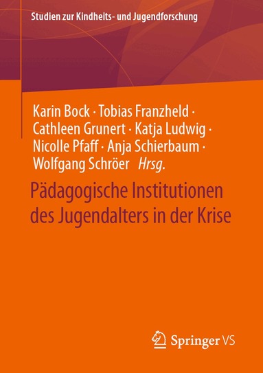 Karin Bock, Tobias Franzheld, Cathleen Grunert, Katja Ludwig, Nicolle Pfaff, Anja Schierbaum, Wolfgang Schröer - Pädagogische Institutionen des Jugendalters in der Krise, Häftad