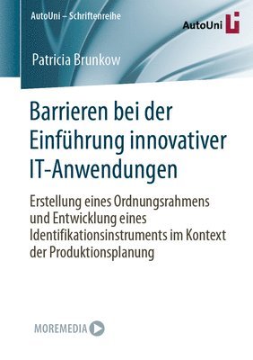 bokomslag Barrieren bei der Einfhrung innovativer IT-Anwendungen