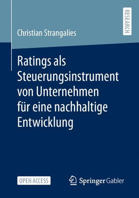 bokomslag Ratings als Steuerungsinstrument von Unternehmen fr eine nachhaltige Entwicklung