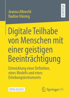 bokomslag Digitale Teilhabe von Menschen mit einer geistigen Beeintrchtigung