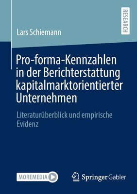 bokomslag Pro-forma-Kennzahlen in der Berichterstattung kapitalmarktorientierter Unternehmen