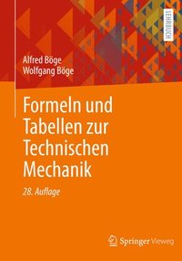 bokomslag Formeln und Tabellen zur Technischen Mechanik