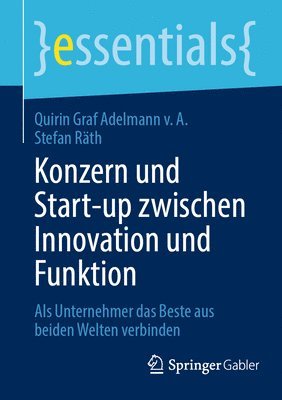 bokomslag Konzern und Start-up zwischen Innovation und Funktion