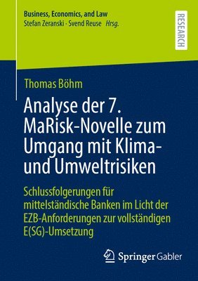 bokomslag Analyse der 7. MaRisk-Novelle zum Umgang mit Klima- und Umweltrisiken