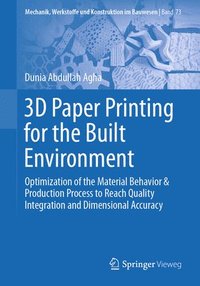 bokomslag 3D Paper Printing for the Built Environment