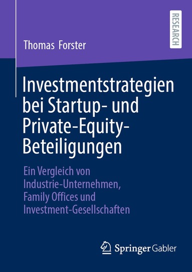 bokomslag Investmentstrategien bei Startup- und Private-Equity-Beteiligungen