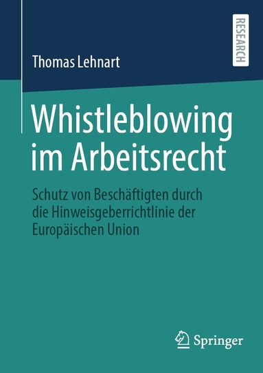 bokomslag Whistleblowing im Arbeitsrecht