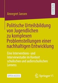 bokomslag Politische Urteilsbildung von Jugendlichen zu komplexen Problemstellungen einer nachhaltigen Entwicklung