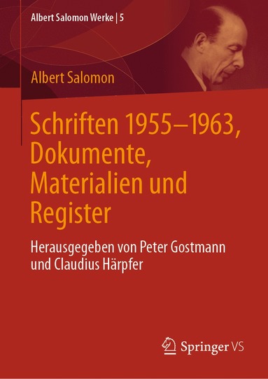 bokomslag Schriften 1955-1963, Dokumente, Materialien und Register