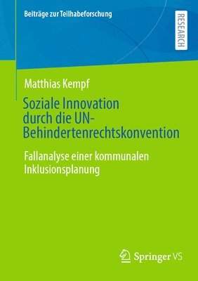 bokomslag Soziale Innovation durch die UN-Behindertenrechtskonvention